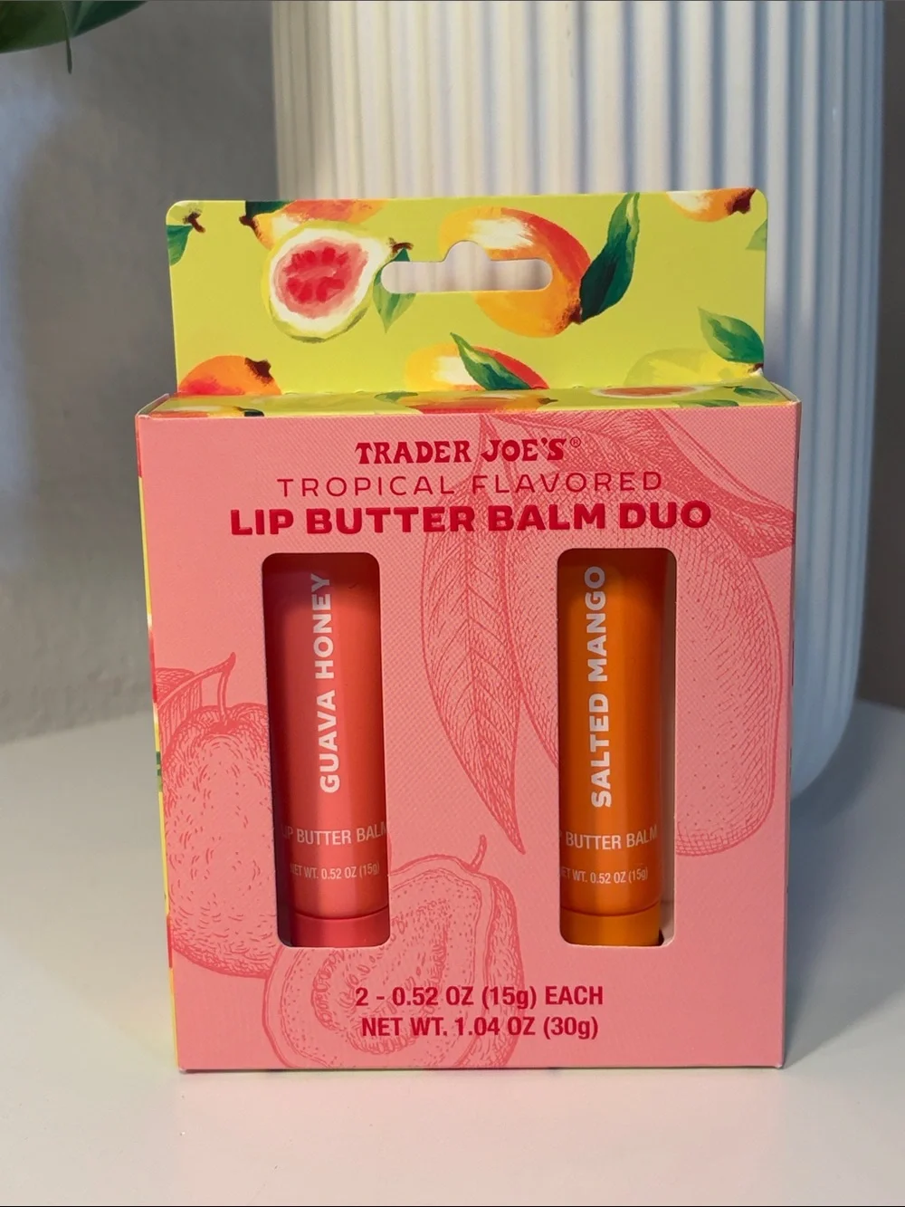 NIB Trader Joe’s Tropical Flavored Lip Butter Balm Duo
